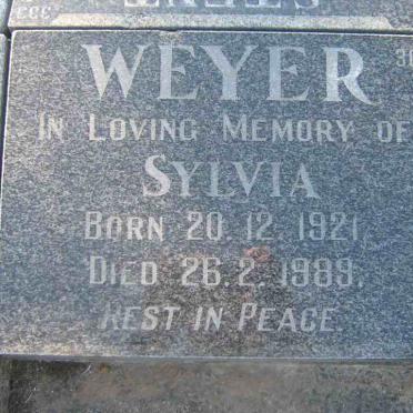 WEYER Sylvia 1921-1989