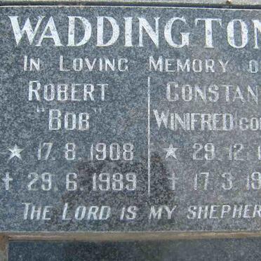 WADDINGTON Robert 1908-1989 &amp; Constance Winifred 1912-1995