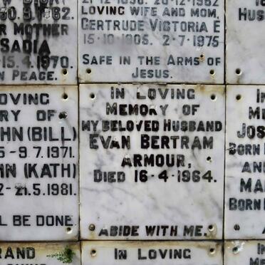 ARMOUR Evan Bertram -1964