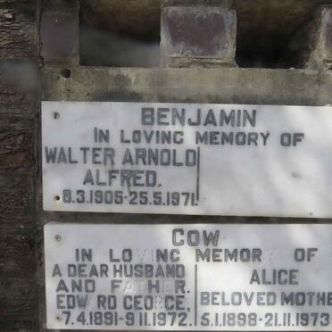 BENJAMIN Walter Arnold Alfred 1905-1971