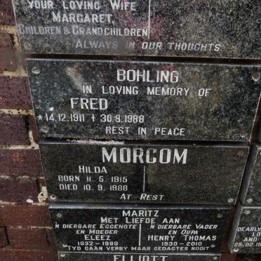 BOHLING Fred 1911-1988