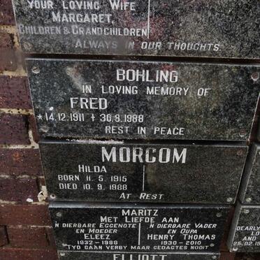 BOHLING Fred 1911-1988