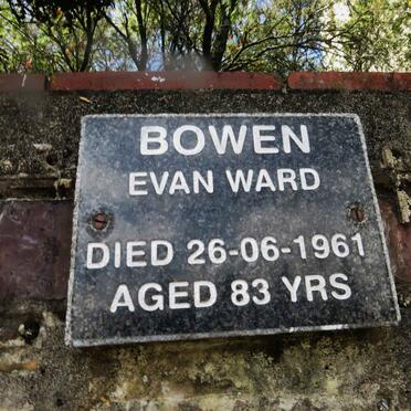 BOWEN Evan Ward -1961