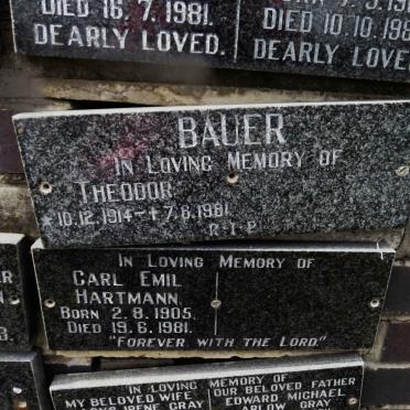 BAUER Theodor 1914-1981
