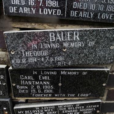 BAUER Theodor 1914-1981