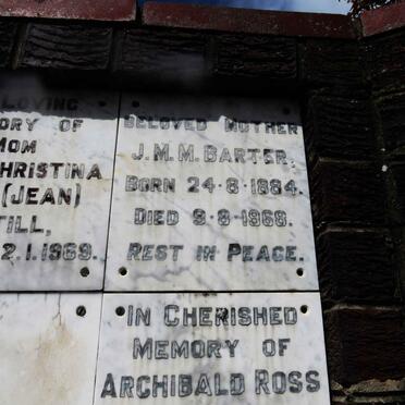 BARTER J.M.M. 1884-1968