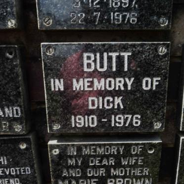 BUTT Dick 1910-1976