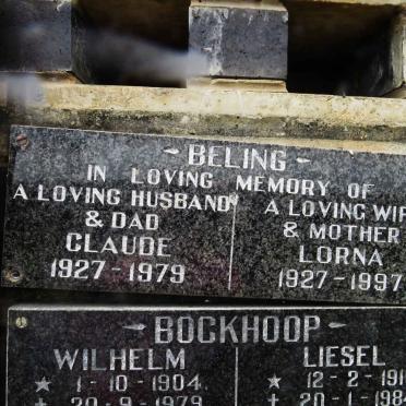 BELING Claude 1927-1979 &amp; Lorna 1927-1997