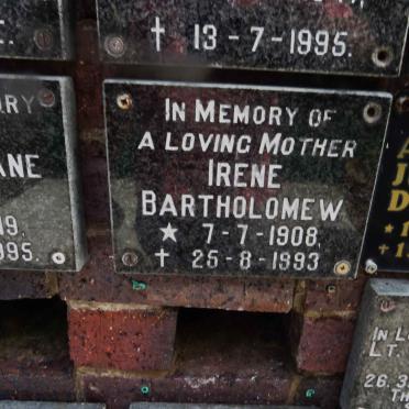 BARTHOLOMEW Irene 1908-1993