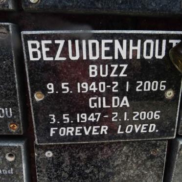 BEZUIDENHOUT Buzz 1940-2006 &amp; Gilda 1947-2006