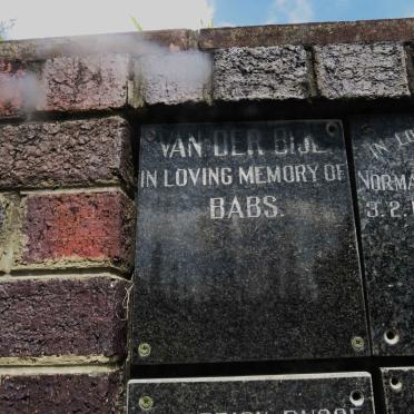 BIJL Babs, van der
