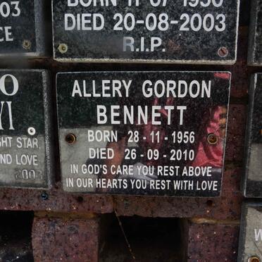 BENNETT Allery Gordon 1956-2010