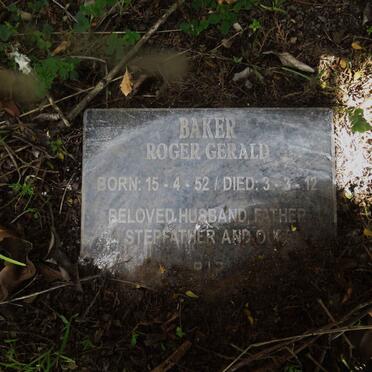 BAKER Roger Gerald 1952-2012
