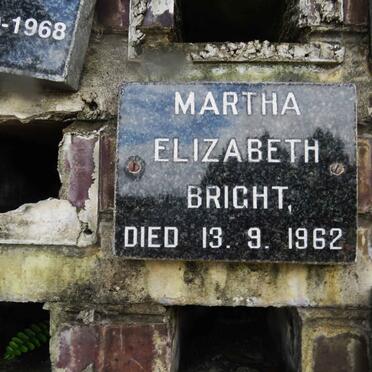 BRIGHT Martha Elizabeth -1962
