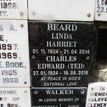 BEARD Charles Edward 1924-2018 &amp; Linda Harriet 1924-2014