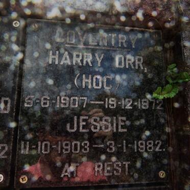 COVENTRY Harry Orr 1907-1972 &amp; Jessie 1903-1982