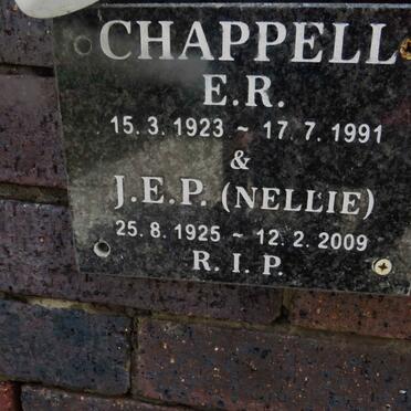 CHAPPELL E.R. 1923-1991 &amp; J.E.P. 1925-2009