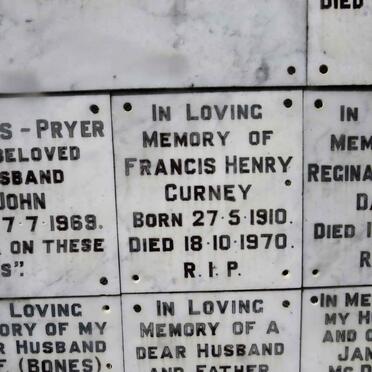 CURNEY Francis Henry 1910-1970