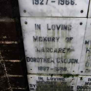CROUCH Margaret Dorothea 1897-1966