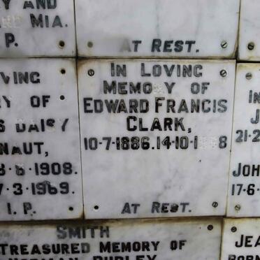 CLARK Edward Francis 1886-1968