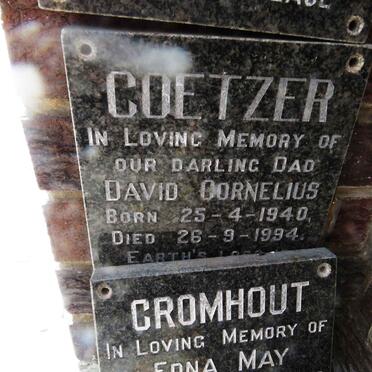 COETZER David Cornelius 1940-1994