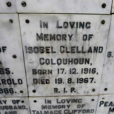 COLQUHOUN Isobel Clelland 1916-1967