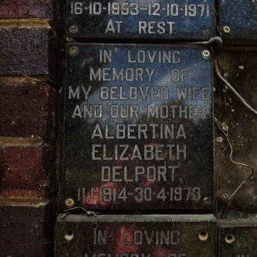DELPORT Albertina Elizabeth 1914-1973