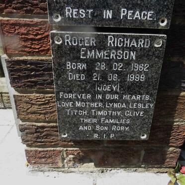 EMMERSON Roger Richard 1962-1999