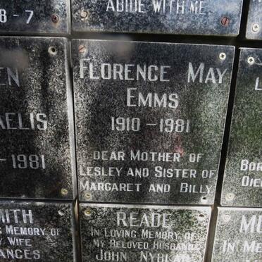 EMMS Florence May 1910-1981