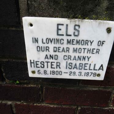 ELS Hester Isabella 1900-1979