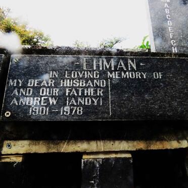 EHMAN Andrew 1901-1978