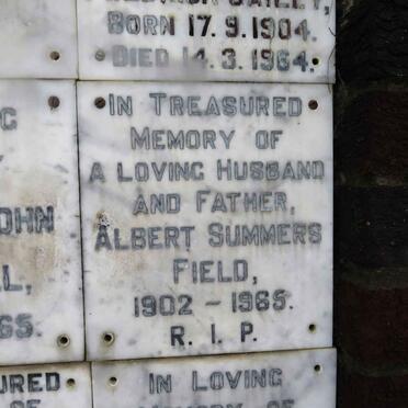 FIELD Albert Summers 1902-1965