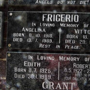 FRIGERIO Vittorio 1914-1998 &amp; Angelina 1918-1989