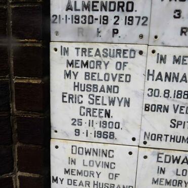 GREEN Eric Selwyn 1900-1968