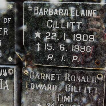 GILLITT Barbara Elaine 1909-1996