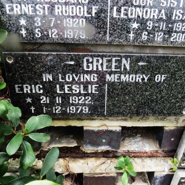 GREEN Eric Leslie 1922-1979