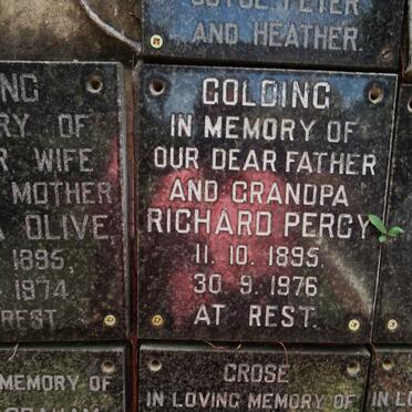 GOLDING Richard Percy 1895-1976