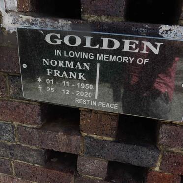 GOLDEN Norman Frank 1950-2020