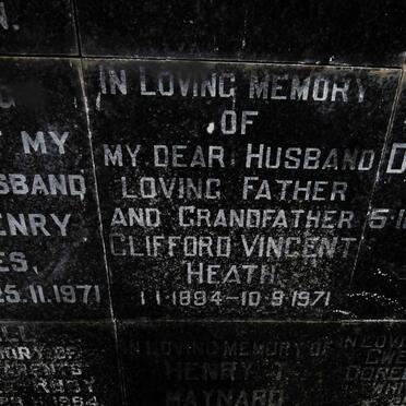 HEATH Clifford Vincent 1894-1971