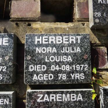 HERBERT Nora Julia Louisa -1972