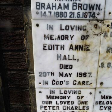 HALL Edith Annie -1967