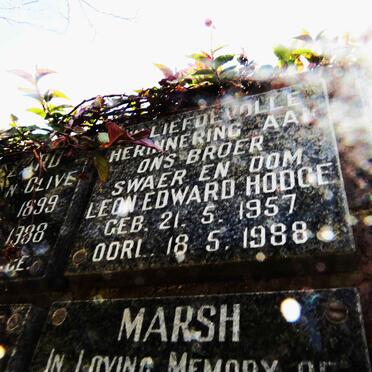 HODGE Leon Edward 1957-1988