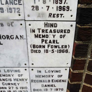 HIND Pearl nee FOWLER -1966