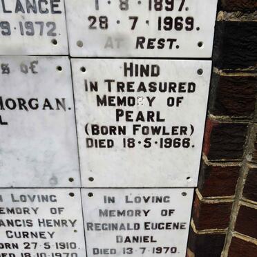 HIND Pearl nee FOWLER -1966