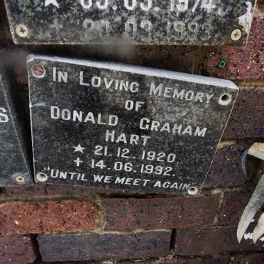 HART Donald Graham 1920-1992