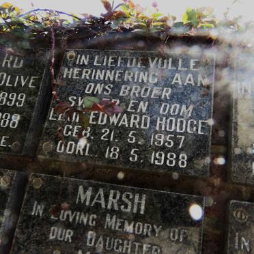 HODGE Leon Edward 1957-1988