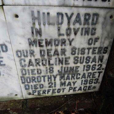 HILDYARD Caroline Susan -1962 :: HILDYARD Dorothy Margaret -1963