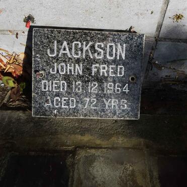 JACKSON John Fred -1964