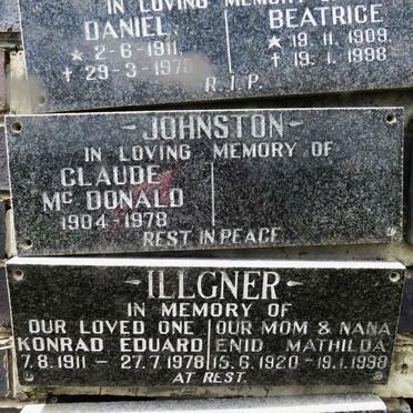 JOHNSTON Claude Mc Donald 1904-1978