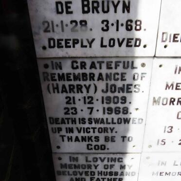 JONES Harry 1909-1968